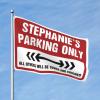 CakJuice Funny Bedroom Decor Stephanie'S Parking Only Flag Cool Flags for College Dorm College Flags for Guys (Size : 30X45CM) view 1