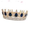 FRCOLOR Bride Crown Wedding Headdress Elegant Rhinestone Headwear for Women for Weddings Special Parties and Proms Golden and Dark view 1