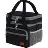 Cango Designer Premium Quality Insulated Large Capacity Lunch Bag for Women and Men, Leakproof Lunch Cooler Bag with Adjustable Shoulder Strap for Adults view 2