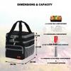Cango Designer Premium Quality Insulated Large Capacity Lunch Bag for Women and Men, Leakproof Lunch Cooler Bag with Adjustable Shoulder Strap for Adults view 4