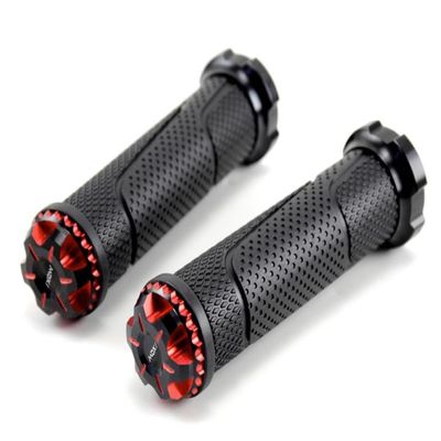 1 Pair Rubber Handle Grips for Surron Light Bee&Light Bee X Electric Cross-Country Bike SUR-Ron Handlebar Grips Replacement Part (red)