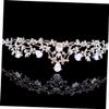 Bridal Crown Silver Alloy Rhinestone Headpiece for Wedding Celebrations view 2