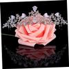 Bridal Crown Silver Alloy Rhinestone Headpiece for Wedding Celebrations view 3