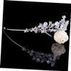 Bridal Crown Silver Alloy Rhinestone Headpiece for Wedding Celebrations view 4