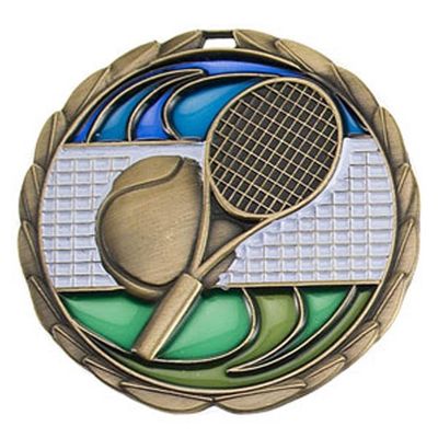ZipToMeNow Antique Tennis Color Epoxy Medallion (2-1/2 Inches) 50 Pack