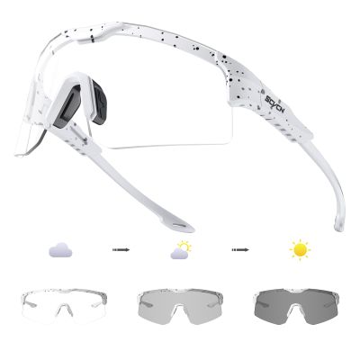 SCVCN Photochromic Cycling Glasses for Men Women UV400 Youth Sports Glasses for Running Baseball Golf