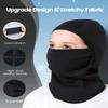 Aegend Balaclava Face Mask for Kids Age 5-12, Windproof Ski Face Neck Warmer for Cold Weather Winter Outdoor Sports(Black & Pink) view 4