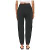 XUNRYAN Cargo Pants Womens High Waist Hiking Pants Lightweight Outdoor Athletic Pants Crop Trousers Joggers w Pockets Dark Gray view 3