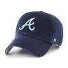 47 Atlanta Braves Navy Ballpark Clean Up Dad Hat Baseball Cap view 1