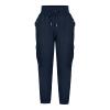 XUNRYAN Cargo Pants Womens High Waist Hiking Pants Lightweight Outdoor Athletic Pants Crop Trousers Joggers w Pockets Navy view 4