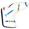 ROYMADE Golf Blade Putter Cover Premium Golf Putter Headcover Missile Design PU Leather Golf T Putter Head Cover (for White Putter 1pc) view 1