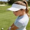 BOLLEY JOSS Bling Rhinestone Sun Visor for Women Adjustable Summer Visor Ponytail Hat Women Open Top Sun Hat Sport Golf Cap view 3