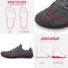 relxfeet Men's Minimalist Barefoot Shoes Wide Toe Zero Drop Sole Cross-Trainer Lightweight Slip-on Walking Shoes Trail Running Sneakers Fitness Gym Jogging Wrestling Hiking Lifting Dark Gray 11.5 view 3