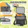 VEVOR Soft Cooler 30 Cans Insulated Cooler Bag Leakproof Waterproof Lunch Soft Cooler Lightweight & Portable Cooler for Beach, Hiking, Camping, Travel, Picnic, Car, Cooler view 2