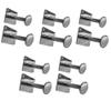 3-inch Chrome Wall Mounted Single Garment Hook Garment Hanger Pack 10 view 1