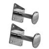 3-inch Chrome Wall Mounted Single Garment Hook Garment Hanger Pack 10 view 2