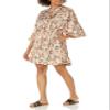 The Drop Women's Multi Floral Print Dolman Sleeve Mini Dress by @kelclight, M view 1