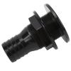 Thru Hull Fitting, 1-1/2in Straight ABS Hose Connector for Boats and Marine Applications Black Accessory for Yacht and Sailboat Systems view 4