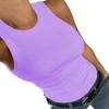 Afibi Women Tank Tops Summer Sleeveless Basic Cami Shirt Slim Knit Ribbed Racerback Blouses (XX-Large, Lavender) view 3