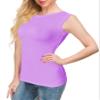 Afibi Women Tank Tops Summer Sleeveless Basic Cami Shirt Slim Knit Ribbed Racerback Blouses (XX-Large, Lavender) view 4