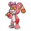 Evil Teddy Bear Vinyl Decal Sticker- 5" x 3.75" view 1
