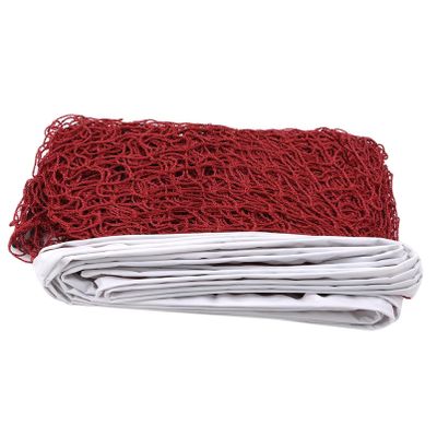 FOXBI Badminton Net, Portable Badminton Replacement Net Adjustable Height Nylon Net for Backyard Garden Schoolyard Indoor Outdoor and Beach,Wine Red