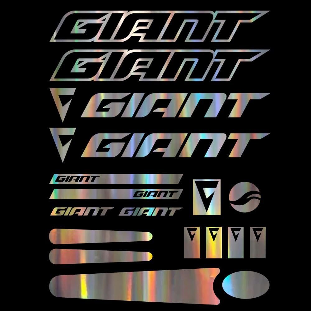 for GIANT set Bike stickers frame protector decals (White)