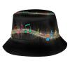 Musical Note Music Bucket Hats Summer Travel Fisherman Hat Reversible Bucket Hat Beach Sun Hats for Women Men view 1