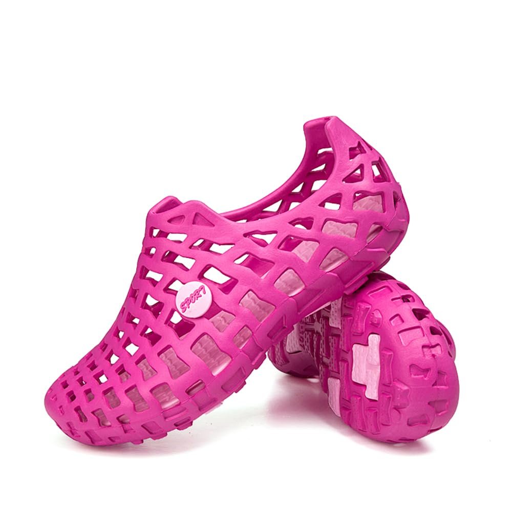 Asifn Water Shoes Women Men Sandals Beach Shoes Casual Mesh Outdoor Lightweight Massage Summer Slippers Pink 7.5 Men