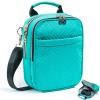 VIGEGARI Soft Pistol Case, Gun Bag for Women, CCW Pistol Bag, Crossbody Gun Bag, Concealed Carry Gun Pouch, Small Tactical Range Bag, Gun Case with Shoulder Strap (Teal) view 1