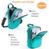 VIGEGARI Soft Pistol Case, Gun Bag for Women, CCW Pistol Bag, Crossbody Gun Bag, Concealed Carry Gun Pouch, Small Tactical Range Bag, Gun Case with Shoulder Strap (Teal) view 4