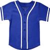 SPTEHW Kids Baseball Jersey Button Down Hip Hop T Shirts Personalized Softball Jersey for Boys Girls (2 Years, Blue) view 1