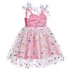 1st First Birthday Outfit Girl Baby Wedding Flower Girl Dress Toddler Tutu Tulle Princess Summer Dress One Year Old Birthday Gifts Cake Smash Party Photoshoot Hot Pink Polka Dot 12-18 Months view 2