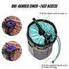 Stem Bag Insulated Water Bottle Bag (Charcoal & Influencer Blue) | Holds Ice for 7+ Hours | Water Resistant Holder with 2 Buckle Straps & 1 Hook-and-Loop Strap | Bike Accessories | Made in USA view 3