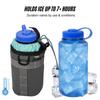 Stem Bag Insulated Water Bottle Bag (Charcoal & Influencer Blue) | Holds Ice for 7+ Hours | Water Resistant Holder with 2 Buckle Straps & 1 Hook-and-Loop Strap | Bike Accessories | Made in USA view 4