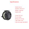 SEIWEI 2PCS Fly Fishing Reel, Fly Reel GLA 5/6WT GLA 7/8WT Large Capacity Plastic Fishing Reel with 30m Nylon Line, for Basic Fishing Lines Black view 2