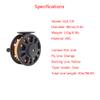 SEIWEI 2PCS Fly Fishing Reel, Fly Reel GLA 5/6WT GLA 7/8WT Large Capacity Plastic Fishing Reel with 30m Nylon Line, for Basic Fishing Lines Black view 3