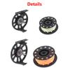 SEIWEI 2PCS Fly Fishing Reel, Fly Reel GLA 5/6WT GLA 7/8WT Large Capacity Plastic Fishing Reel with 30m Nylon Line, for Basic Fishing Lines Black view 4