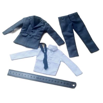 ximitoy Men's Gray Suit Set Model for 1/6th 12" Male Figure