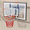 48" Wall Mounted Height Adjustable Fixed Basketball Cap,Basketball Backboard,Indoor Basketball HoopDurable Brackets and Outdoor All-Weather MeshAdjustable Basketball Hoop (Orange,M) view 2