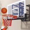 48" Wall Mounted Height Adjustable Fixed Basketball Cap,Basketball Backboard,Indoor Basketball HoopDurable Brackets and Outdoor All-Weather MeshAdjustable Basketball Hoop (Black,S) view 4
