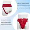 JOCKMAIL 2PCS/Pack Mens Briefs Jock Strap Athletic Supporter Wide Belt Comfortable Men Thongs Briefs for Gym Sport (as1, alpha, x_l, regular, regular, New red+Orange) view 3