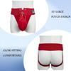 JOCKMAIL 2PCS/Pack Mens Briefs Jock Strap Athletic Supporter Wide Belt Comfortable Men Thongs Briefs for Gym Sport (as1, alpha, x_l, regular, regular, New red+Orange) view 4