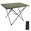 CIRONI 2-4 Person Camping Table, Tracked Lightweight Picnic Table with Carry Bag, Portable Outdoor Folding Table for Hiking, Backpacking and Fishing(Green,Large) view 1