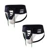 JOCKMAIL 2PCS/Pack Mens Briefs Jock Strap Athletic Supporter Wide Belt Comfortable Men Thongs Briefs for Gym Sport (as1, alpha, m, regular, regular, White+White) view 1