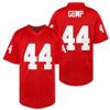 44 Red Football Jersey Forrest Gump Shirt Stitched Movie Sports Pullover Casual Men's Clothing S-3XL (Medium, 44-Red) view 1