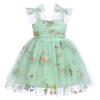First Birthday Outfit Girl Baby Girl Birthday Outfit Tulle Dress for Girls Toddler Princess Tutu Pageant Dress Cake Smash Photoshoot Dresses Baby Birthday Dress Green Embroidery 12-18 Months view 1