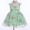 First Birthday Outfit Girl Baby Girl Birthday Outfit Tulle Dress for Girls Toddler Princess Tutu Pageant Dress Cake Smash Photoshoot Dresses Baby Birthday Dress Green Embroidery 12-18 Months view 3