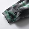 Toddler Boys Girls Shirt Coat Jacket Gradient Plaid Long Sleeve Kids Button Tops Outwear Boys Fall (Green, 6-7 Years) view 4