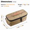 TRIWONDER Portable Camping Travel Cookware Organizer Pouch Camping Cooking Utensils Storage Bag for Outdoor Barbecue Camping Cooking Spoon Chopsticks Organizing (02# Khaki) view 2